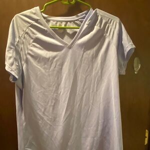 Women’s lilac colored athletic v- neck